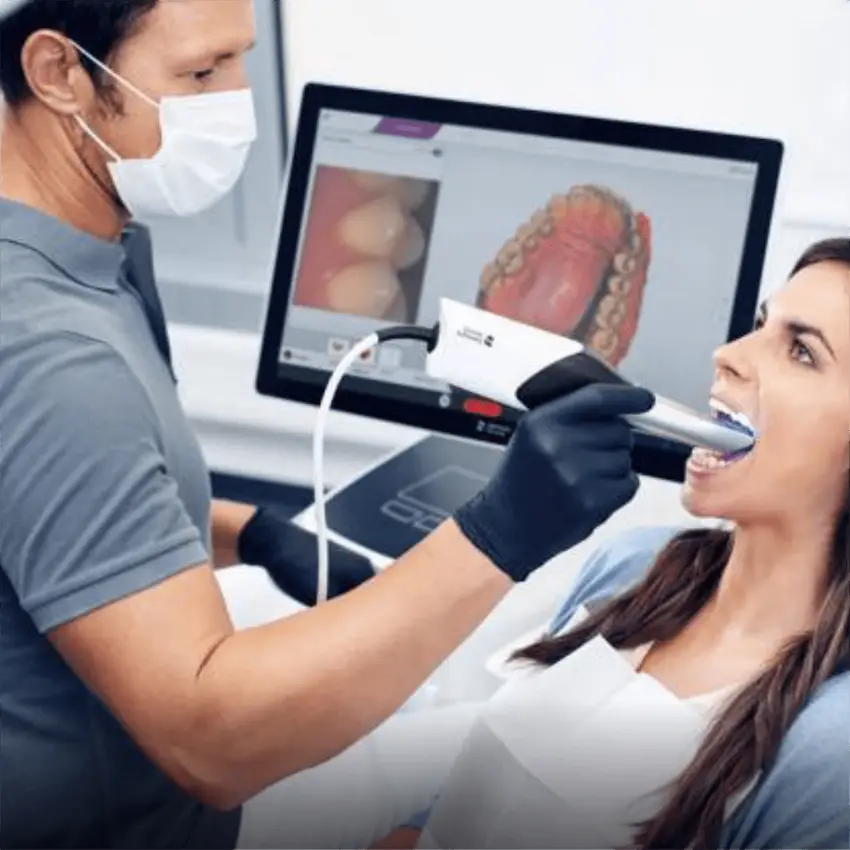 Digitalização intraoral apresentada pela clínica